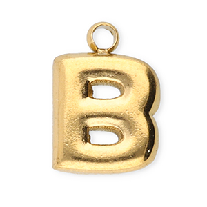 Colgantes Acero Inox letra B Dorado