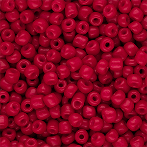 Rocalla cristal 6/0 (4mm) Rojo