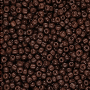 Rocalla cristal 8/0 (3mm) Marr&oacute;n oscuro
