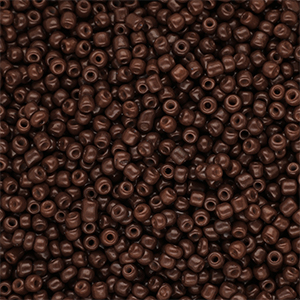 Rocalla cristal 12/0 (2mm) Marr&oacute;n oscuro