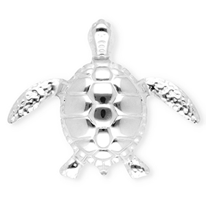 Broches llamativos in acero inox tortuga Plateado