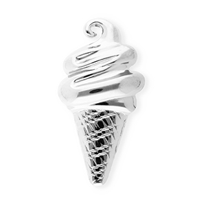 Broches llamativos in acero inox paleta de hielo Plateado