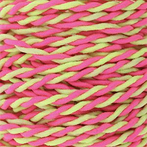 Hilo el&aacute;stico en color 2.5mm Rosa ne&oacute;n-amarillo ne&oacute;n