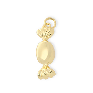 Metal TQ lat&oacute;n colgante caramelo Dorado