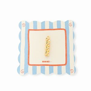 BY31&reg; Colgantes de lat&oacute;n Eco-brass pasta fusilli Dorado