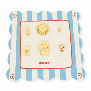BY31&reg; Colgantes de lat&oacute;n Eco-brass pack ahorro (6 pieza) Dorado-rojo
