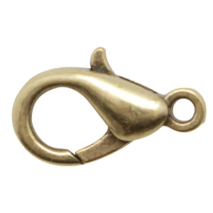 Mosquet&oacute;n met&aacute;lico DQ 23mm Bronce viejo (sin n&iacute;quel)