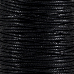 Cord&oacute;n encerado 2.0 mm negro
