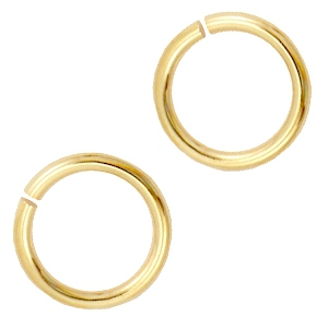 Fornituras met&aacute;licas DQ anillas 8mm Dorado 