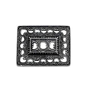 Colgantes met&aacute;licos TQ rect&aacute;ngulo estilo Boho plata vieja (sin n&iacute;quel)