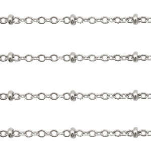 Fornituras Acero Inox jasseron 2mm plata