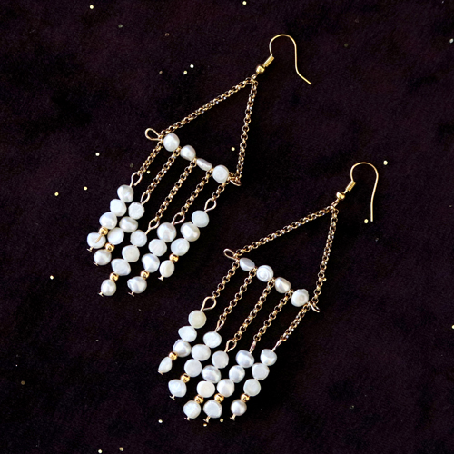 DIY tutorial: Pendientes y pulseras con perlas de agua dulce