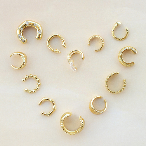 Inspiraci&oacute;n con pendientes ear cuff de acero inox