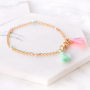 Alegres brazaletes, pulseras tobillera y cordones para gafas adornados con borlas para este verano