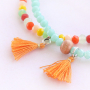 &iexcl;Gran colorido! de pulseras con abalorios faceteados