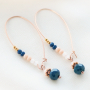 Pendientes elegantes en nuevos colores de tendencia