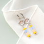 Estos pendientes y pulseras los puedes hacer con abalorios Miyuki