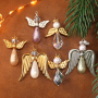 Estos pendientes y angelitos de invierno los puedes hacer con los abalorios Polaris Elements gota y cuentas facetadas.