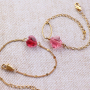Estas pulseras han sido hechas con los nuevos abalorios faceteados fashion: