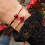 Estas pulseras han sido hechas con los nuevos abalorios faceteados fashion: