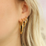 Manos a la obra con los pendientes criolla de acero inoxidable y pendientes con cadena de acero inoxidable
