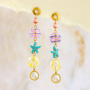 Manos a la obra con los abalorios de cristal para pendientes de moda