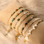 Crea bella joyer&iacute;a con abalorios de cristal con borde dorado
