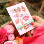 Tiempo de inspiraci&oacute;n con cinta con texto y tarjetas de joyer&iacute;a &uacute;nicas