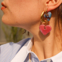 Crea pendientes, collares y pulseras &uacute;nicos con corazones de cer&aacute;mica DQ griegos