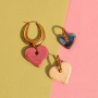 Crea pendientes, collares y pulseras &uacute;nicos con corazones de cer&aacute;mica DQ griegos