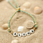 Crea joyas personalizadas con abalorios letras en cer&aacute;mica