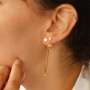 Mezcla y combina con los pendientes de perlas de agua dulce de acero inoxidable