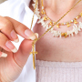 Crea hermosas joyas con colgantes y abalorios DQ