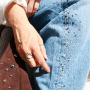 Ideas brillantes con piedras strass Hotfix y cadena de strass