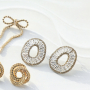 Joyer&iacute;a met&aacute;lica de lat&oacute;n TQ brillante para las fiestas