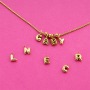 Crear collares divertidos con colgantes de acero inox y letras 
