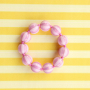 Crea joyas coloridas con abalorios acr&iacute;licos DQ con rayas
