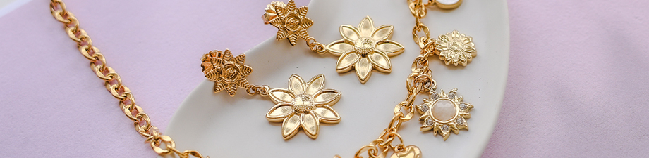 ¡Novedad! Colgantes de acero inoxidable en forma de flor ¡Novedad! Colgantes de acero inoxidable en forma de flor