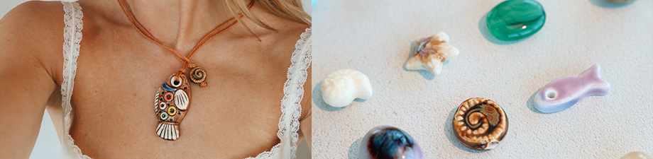 Nueva colección de abalorios en cerámica de vida marina Nueva colección de abalorios en cerámica de vida marina